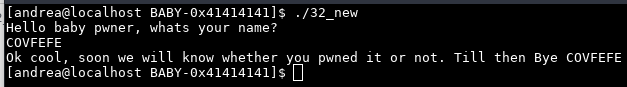 Screenshot showing program prompt to enter user name